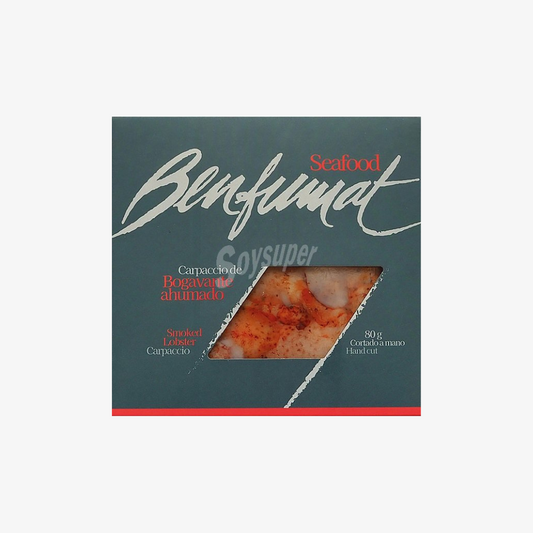 Carpaccio de Bogavante ahumado 80 g.