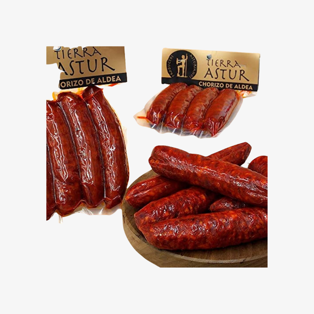 Chorizo casero asturiano paquete de 4 uds.