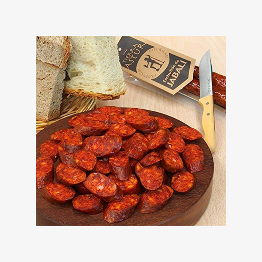 Chorizo de jabalí 300 g.