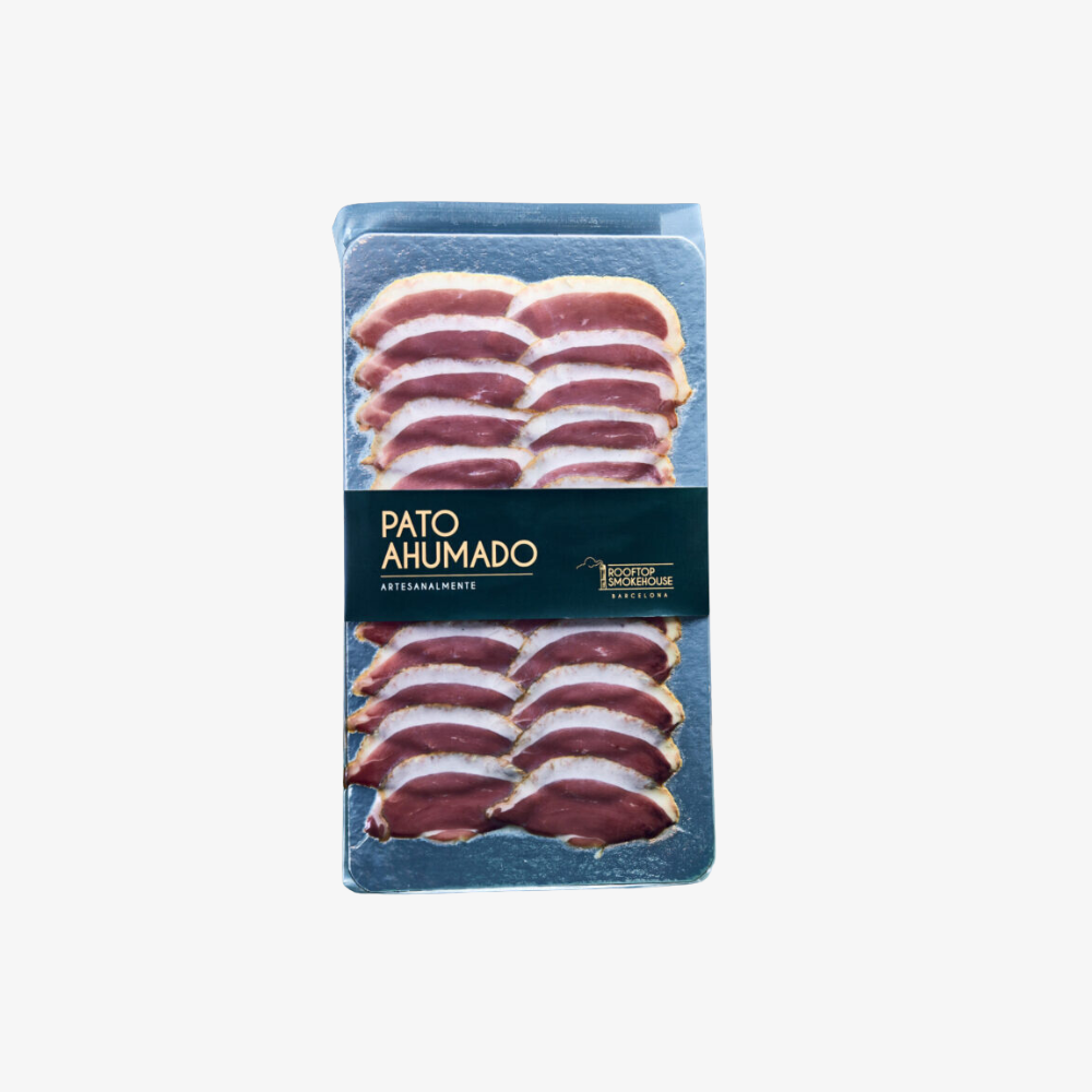 Magret de pato laminado ahumado 50g.