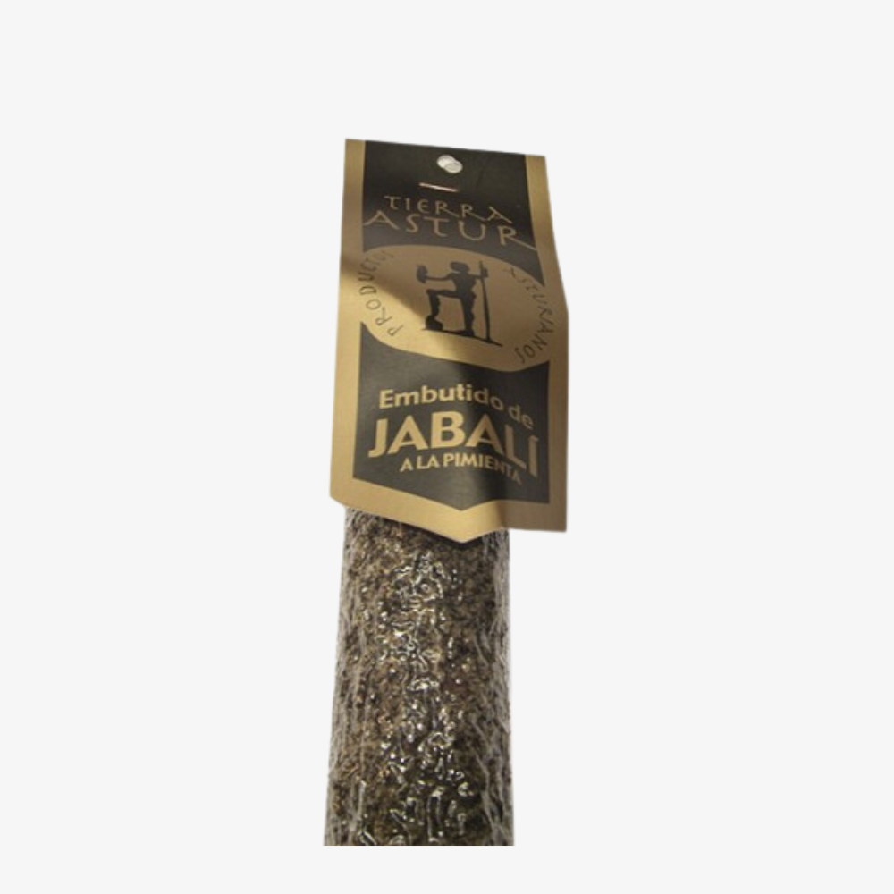 Salchichón de jabalí a la pimienta 350 g.