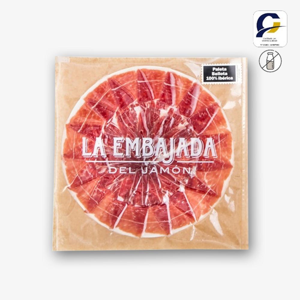 Paleta Bellota 100% Ibérica +24 meses. Sobre 100g corte gourmet